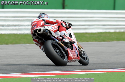 2010-06-26 Misano 1726 Rio - Superbike - Qualifyng Practice - Noriyuki Haga - Ducati 1098R